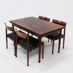 Set Of 4 Solid Rosewood Dining Chairs Danish Design 1960S thumbnail 13