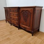 Vintage Landelijk Louis Xv Dressoir Wandkast Buffetkast 506 thumbnail 6