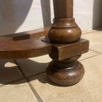 Prachtige Uitneembare Antiek Notenhouten Vitrinekast Met Lades En Planken, 105 Cm Breed thumbnail 9