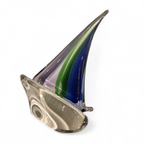 Murano Glass / Sailing Boat / 1980s thumbnail 13