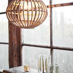 Bamboe Plafondlamp Rond thumbnail 2