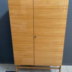 Blonde Wood Asymmetrical Shelving Cabinet By Jitona thumbnail 8