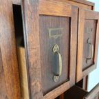 Antieke Eikenhouten Archiefkast – Ca. 1900–1920 thumbnail 13