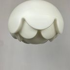 Pair Of Two Frosted Glass Artichoke Pendant Lights By Peill And Putzler 1970 thumbnail 6