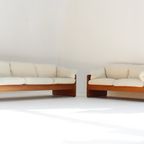 Vintage Deense Sofa Set Massief Teak Van Mikael Laursen 1960s thumbnail 7