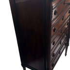 Louis Xvi 6 Laden Commode Met Grijs Marmeren Tablet thumbnail 5