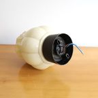 Art Deco Thabur Plafondlampen Beige Opaline Glas Tulip, Den Haag Jaren '20/'30 thumbnail 2