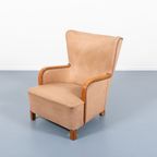 Scandinavian Mid-century Modern Lounge Armchair / Fauteuil, 1950’s Sweden thumbnail 9
