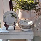 Vintage Voorraad Pot Met Deksel, Groen Bruin Met Reliëf Deco thumbnail 4