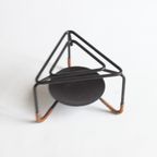 Teapot Stand In Rattan And Steel By Laurids Lonborg Denmark 1950S thumbnail 4