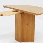 Vintage Deense Ronde Uitschuifbare Eettafel Tafel Massief Hout thumbnail 10