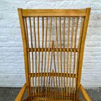 Vintage Design Schommelstoel Hout, Rotan - Hellerau thumbnail 4