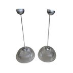 2 X Harco Loor Prisma Hanging Lamp / Glass 1980s80s thumbnail 5