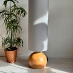 Vintage Xl Beuken Bollamp Vloerlamp thumbnail 5