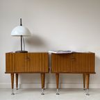 Set Vintage Teak Houten Nachtkastjes thumbnail 3