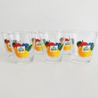 Zes Vintage Spa Fruit Glazen 1980’s thumbnail 4