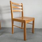 Set (van 4) Scandinavische Beukenhouten Eetkamerstoelen thumbnail 3