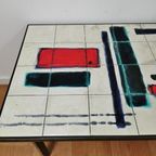 Vintage Tegeltafel, Salontafel, Mid Century Salontafel 05 thumbnail 10