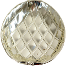 Verzilverde Ananas Schalen Set Van 3 Mid Century Modern Seventies 40Cm | Kerst thumbnail 13