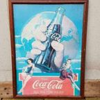 Vintage Coca Cola Poster Uit 1982, Mooi Ingelijst 👌 thumbnail 2