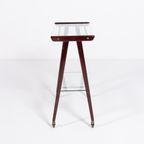 1960’s Italian Mid-century Modern Sculptural Side Table/serving Cart thumbnail 4