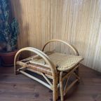 Vintage Boho Rotan Ligstoel Lounge Chair '60 Verstelbaar thumbnail 4