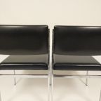 2 X Vintage Zwarte Stoelen, Jaren 60 thumbnail 6