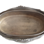 Prachtige Metalen Jardiniere, Verzilverd? Metalen Binnenbak thumbnail 6