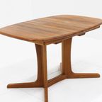 Vintage Deense Ovalen Uitschuifbare Eettafel  Dyrlund Massief Teak thumbnail 9
