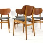 Set Van 4 Vintage Stoelen Nieuw Bekleed thumbnail 18