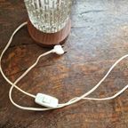 Mid-Century Bedlamp Van Teak, Messing En Glas thumbnail 9