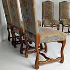 Beech Os De Mouton Tapestry Chairs (Set Of 6) thumbnail 9