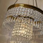 Art Deco Hanglamp Kristal Kroonluchter Met Punt Pegels thumbnail 2