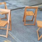 Set Van 4 Aldo Jacober Trieste Klapstoelen, Bazzani Italy thumbnail 14