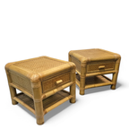 2 X Bamboo Night Stands / Side Tables / 1980S thumbnail 19