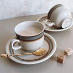 Vintage Colditz Aardewerk Servies – Set Van 6 Kop En Schotels thumbnail 5