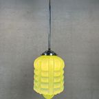 Art Deco Hanglamp ‘skyscraper’ – Opaline Groen thumbnail 3