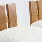 Set Vintage Italiaanse Houten Bar Krukken Boucle thumbnail 8