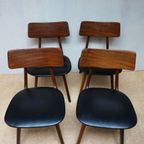 Set Van 4 Louis Van Teeffelen Stavanger Eetkamerstoelen - Topform, Webe, 1960S thumbnail 6