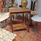 Landelijk Antiek Brocante Bijzettafeltje Plantentafeltje thumbnail 3
