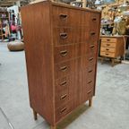 Vintage Ladekast, 7 Lades, Deens, Teak, 1960'S thumbnail 6