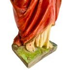 Vintage Jezus Beeld Xl Heilig Hart Rood thumbnail 2