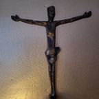 Bronzen Jezus Beeld Voor Aan De Muur (of Een Stuk Hout :-) ) thumbnail 3