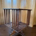 Hele Mooie Art Deco Boekenmolen Boekenkast Drankkast Eiken thumbnail 11