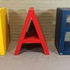 Vintage Set Van Flototto Letters Boekenplanken Pop Art thumbnail 10