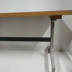 Industrieel Gefineerd Bijzet Tvtafel Op Wielen Jaren 70-80 thumbnail 10