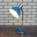 Vintage Bureaulamp Blauw thumbnail 9