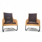 2 X Weighty Rattan Lounge Chair 1990s thumbnail 5