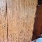 Mid Century Pallisander Fineer Klerenkast 4 Deurs Deens thumbnail 8
