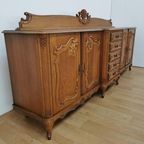 Grote Vintage Louis Xv Wandkast, Buffetkast, Dressoir, Ladekast thumbnail 7
